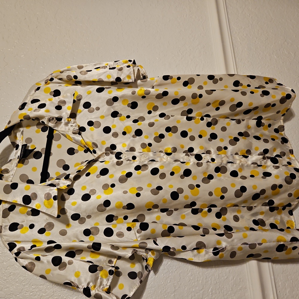 Lane Bryant Size 22/24 Blouse - black, yellow, white